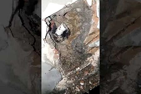 Alt kata su sızıyor duvarın içindeki lavabo gideri borusu patlak - İstanbul Tesisat