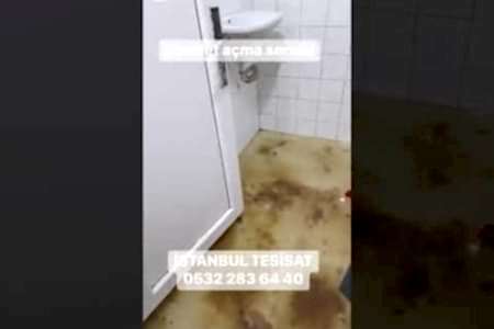 Bağlarbaşı - Maltepe Tuvalet Tıkandı ve Kanalizasyon Taştı Robotla Kırmadan Açma